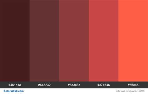 50 Shades Of Burgundy Colors Palette Colorswall