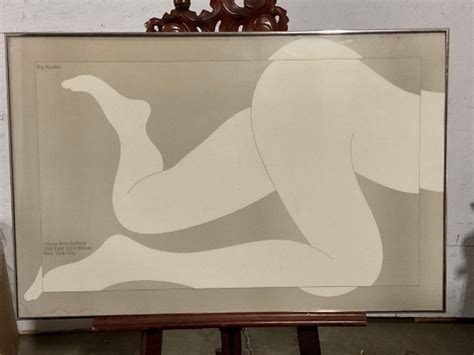 Big Nudes Vintage Framed Poster For Visual Arts Gallery In New York