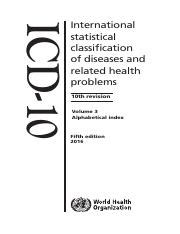 International statistical classification of diseases. ICD-10 Volume 3.pdf - ICD-10 International statistical ...