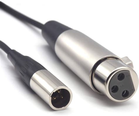 Siyear Mini Xlr Male To Xlr Female Plug Microphone Cable For