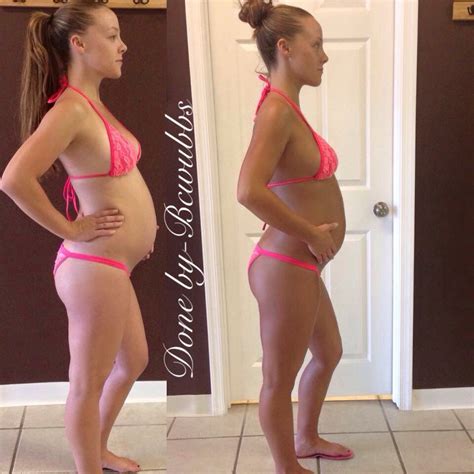 Spray Tan Before And After Photo Week Pregnant Fit Model