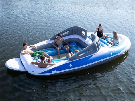 Amazon Now Sells A Boat Shaped Pool Float That Fits Up To 6 People And
