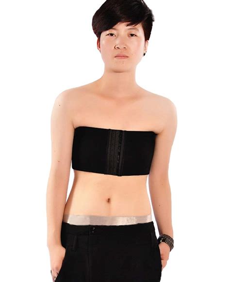 BaronHong Cosplay Women Lesbian Tombabe Elastic Band Strapless Top Chest Binder Breast Wrap Buy