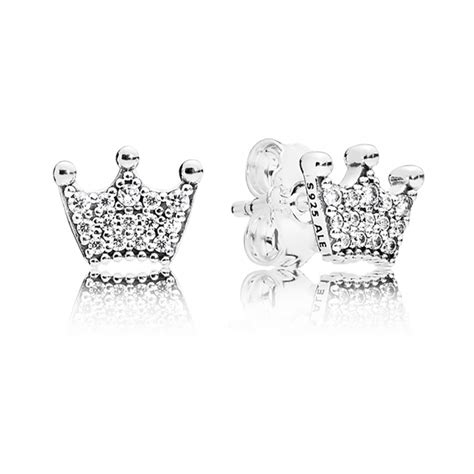 Pandora Crown Stud Earrings 297127CZ | Francis & Gaye Jewellers