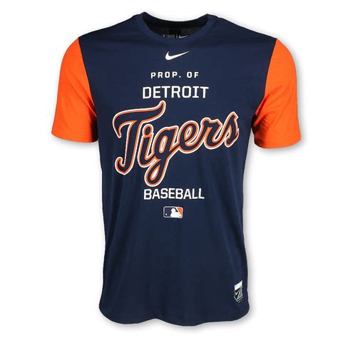 Detroit Tigers Navy Issue Men S Dri Fit T Shirt Vintage Detroit