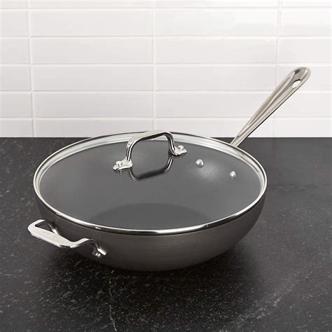 All Clad Ha1 Hard Anodized Non Stick 12 Chefs Pan With Lid Reviews