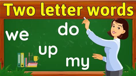 Two Letter Words Two Letter Word Reading Sight Words For Kids