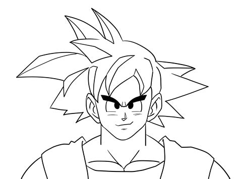 How To Draw Goku Goku Easy Color Drawing Clip Art Library Reverasite