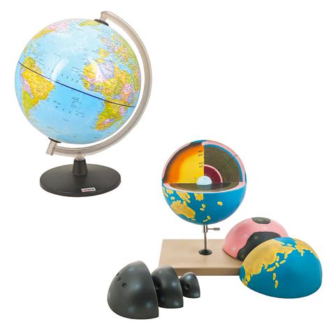 Model World Globe Stationary Rotating Crescendo