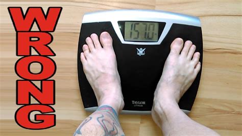 How To Correctly Weigh Yourself For Consistent Results Youtube