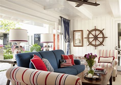 Decorating With Red White And Blue Town And Country Living