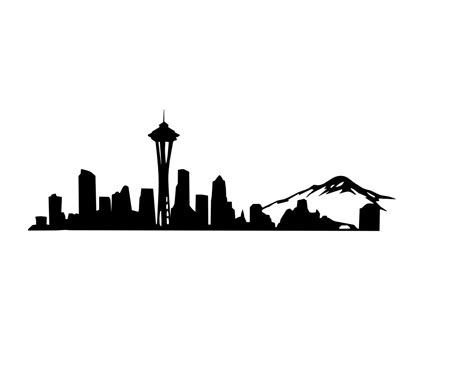 Seattle Skyline Decal Seattle Decal Space Needle Etsy