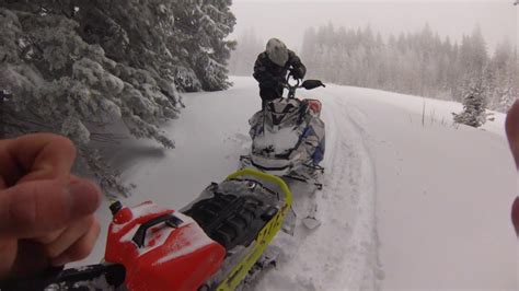 Snowmobiling In Deep Powder Monte Cristo Utah Youtube