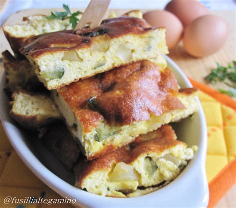 Per chi ama le verdure è un piatto squisitissimo, un contorno facile e leggero. fusillialtegamino: Frittata al Forno di Ricotta, Zucchine ...