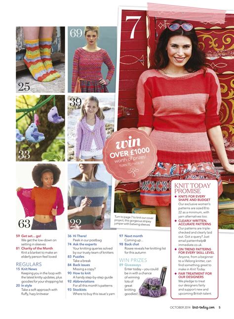 Knit Today Magazine October 2014 Subscriptions Pocketmags