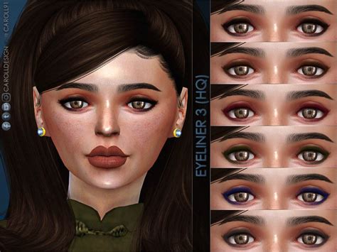 Sims 4 — Eyeliner 3 Hq By Caroll912 — A Smokey Eye Liner 6