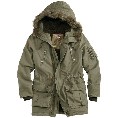 Surplus Trooper Supreme Warm Winter Parka Mens Long Hooded Jacket Olive