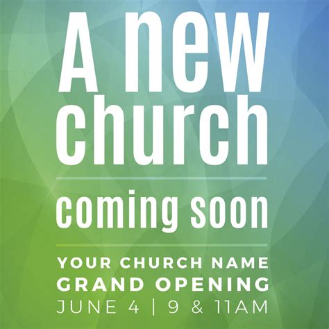 A New Church Invitecard Church Invitations Outreach Marketing