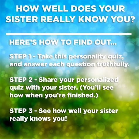 Our feelings are not something we share with just anyone. How Well Does Your Sister Know You? | Sisters, Wellness ...