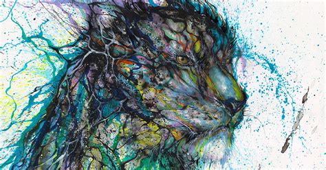 Splattered Ink Animal Paintings By Chinese Artist Hua Tunan Demilked