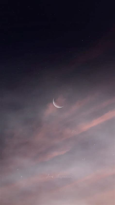 Moon Wind Black Clouds Cloudy Crescent Crescent Moon Dark Dark