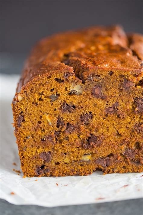 Pumpkin Bread With Chocolate Chips And Pecans Brown Eyed Baker