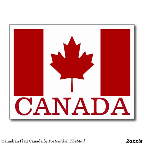 Canadian Flag Canada Postcard | Canadian flag, Mosaic, Postcard
