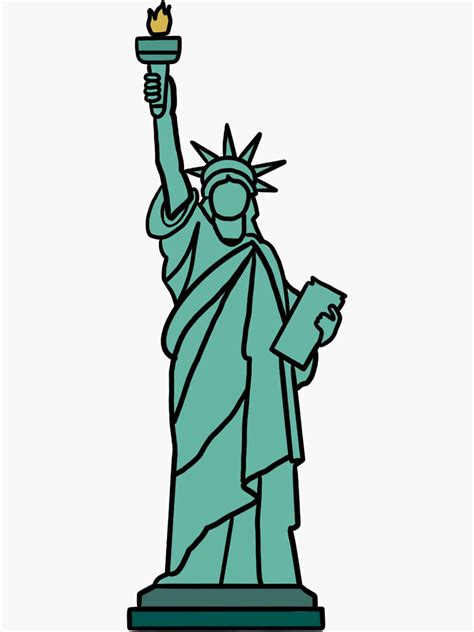 Statue Of Liberty Sticker By Sumandmeils Redbubble