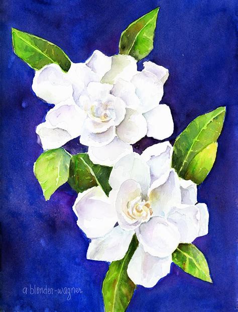 The Fragrant Gardenia By Arline Wagner Flower Painting Flower