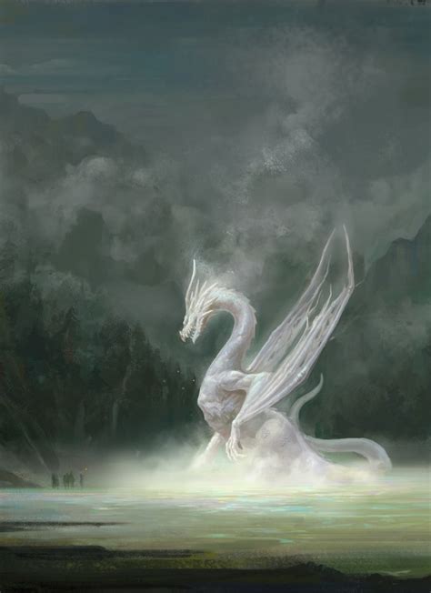 Fantasy Art Watch — White Dragon By Yan Chenyang