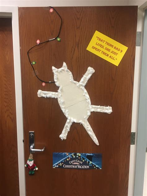 Christmas decorations on my office door  r/pics