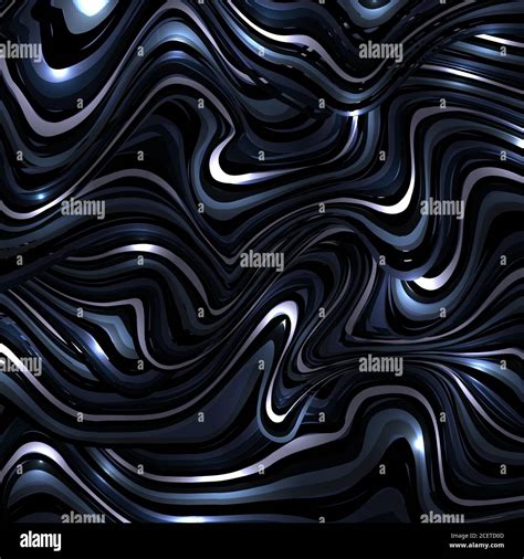 Abstract Background Dark Blue Wavy Or Wavy Lines Pattern With Lighting