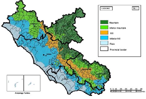 The hard copy detailed maps of lazio. Physical geography of the region of Lazio (''Phytoclimatic Map'')... | Download Scientific Diagram