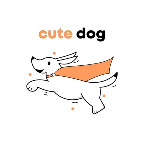Premium Vector Cute Dog Illustration