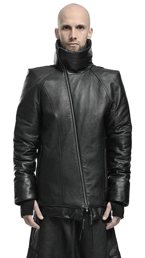 Minoars Leather Diagonal Zip Winter Jacket In 2022 Leather Pants