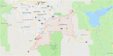 32 Map Of Henderson Nevada Maps Database Source