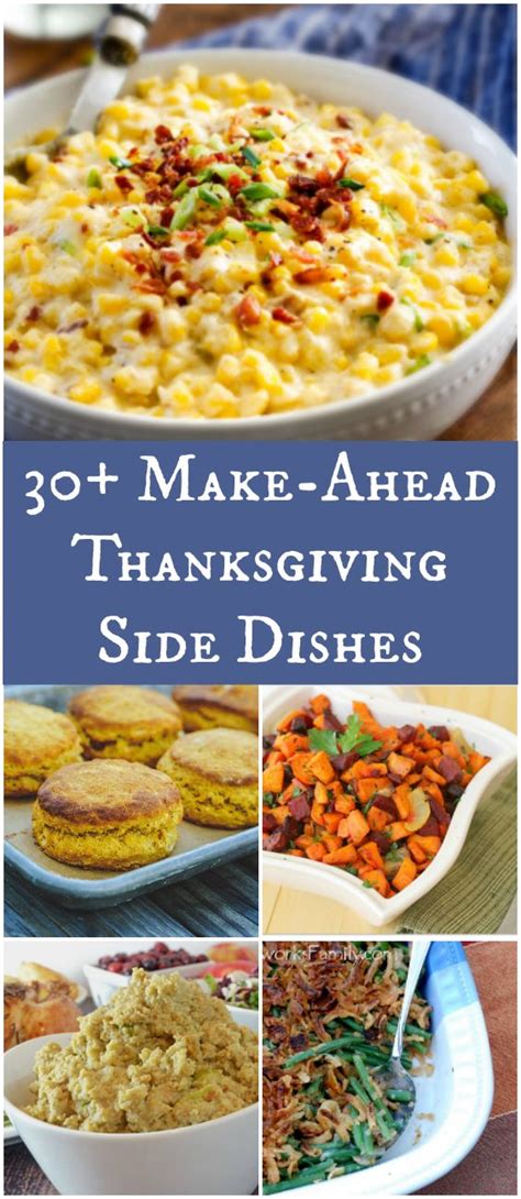 Plus, we've got every vegetable from brussel sprouts to carrots to squash thrown in, too! 30 Make-Ahead Thanksgiving Side Dishes | Thanksgiving side ...