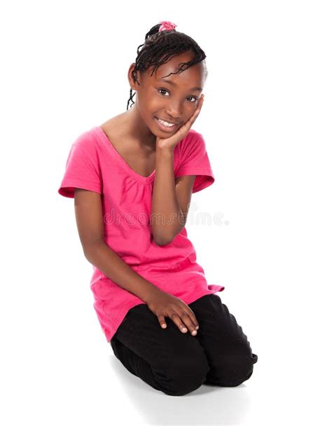 fille africaine mignonne photo stock image du occasionnel 34174692
