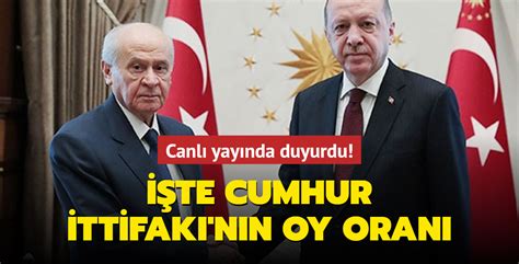 cumhur ittifakı oy oranı