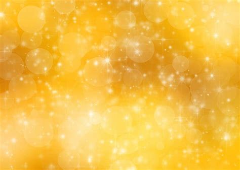 Gold Golden Background Holiday Bokeh Abstract Xmas Light Yellow