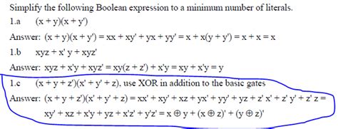 Solved Please Explain 3 How To Solve From Xy’ Xz