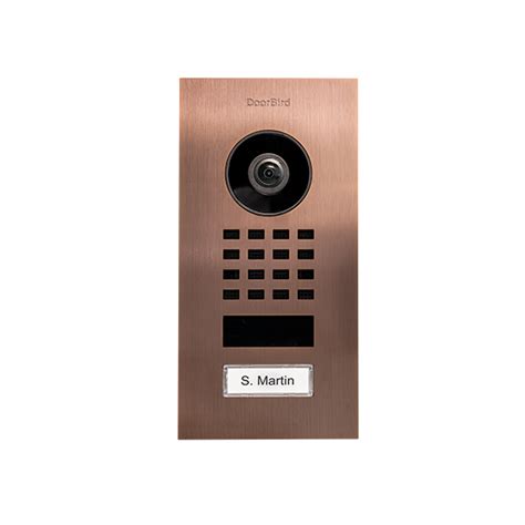 The d1101v with one call button combines a compact. Doorbird D1101V Unterputz Video Türklingel