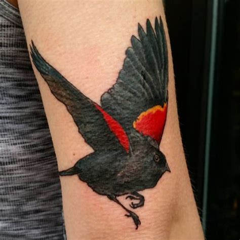 Red Wing Blackbird Tattoo