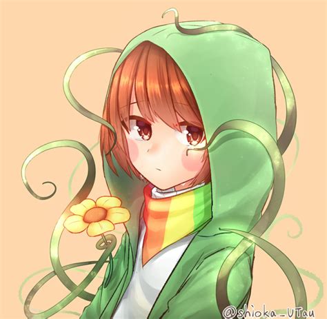 safebooru 1other artist name blush stickers brown eyes brown hair chara undertale crying