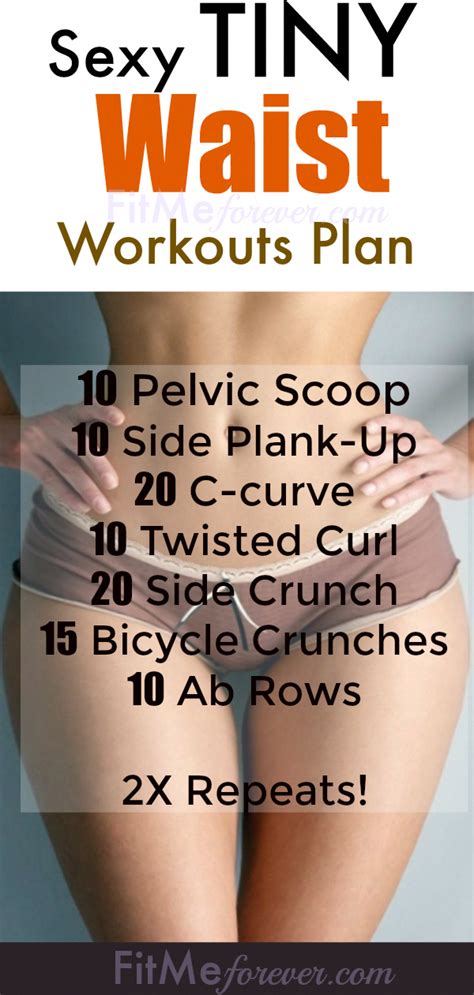 Best Tiny Waist Workout Planhow To Get A Smaller Waist Bigger Hips And Flat Belly Fast At