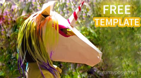 How To Make 3d Unicorn Paper Mask Free Template