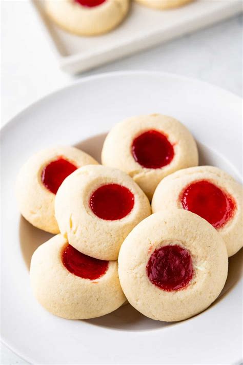 Strawberry Jam Filled Thumbprint Cookies The Suburban Soapbox