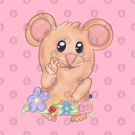 Peace Sign Hamster Meme With Flowers Hamster Meme Tapestry Teepublic