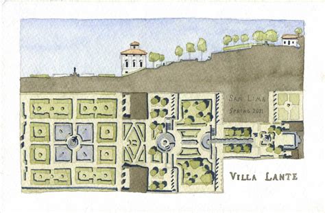 Villa Lante Plan Villa Lante Architecture Drawing Architecture