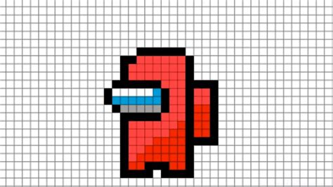 Pixel art uses various blocks in minecraft to create pictures. Kaip nupiešti raudoną AMONG US pixel art veikėją / How to ...